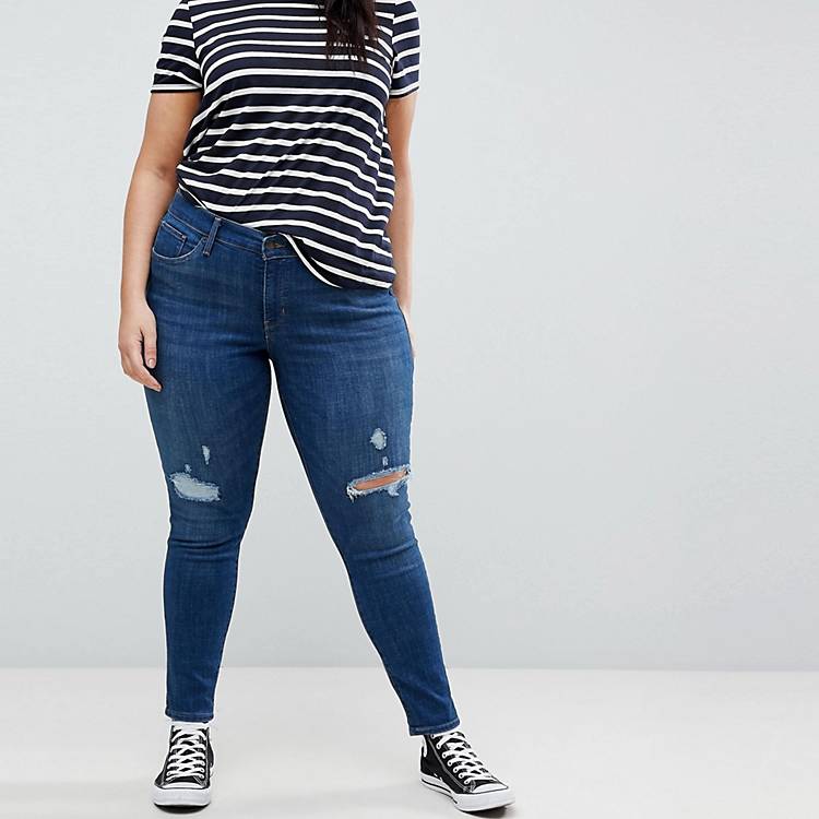 Levi's Plus 310 Super Skinny Jean with Rips | ASOS