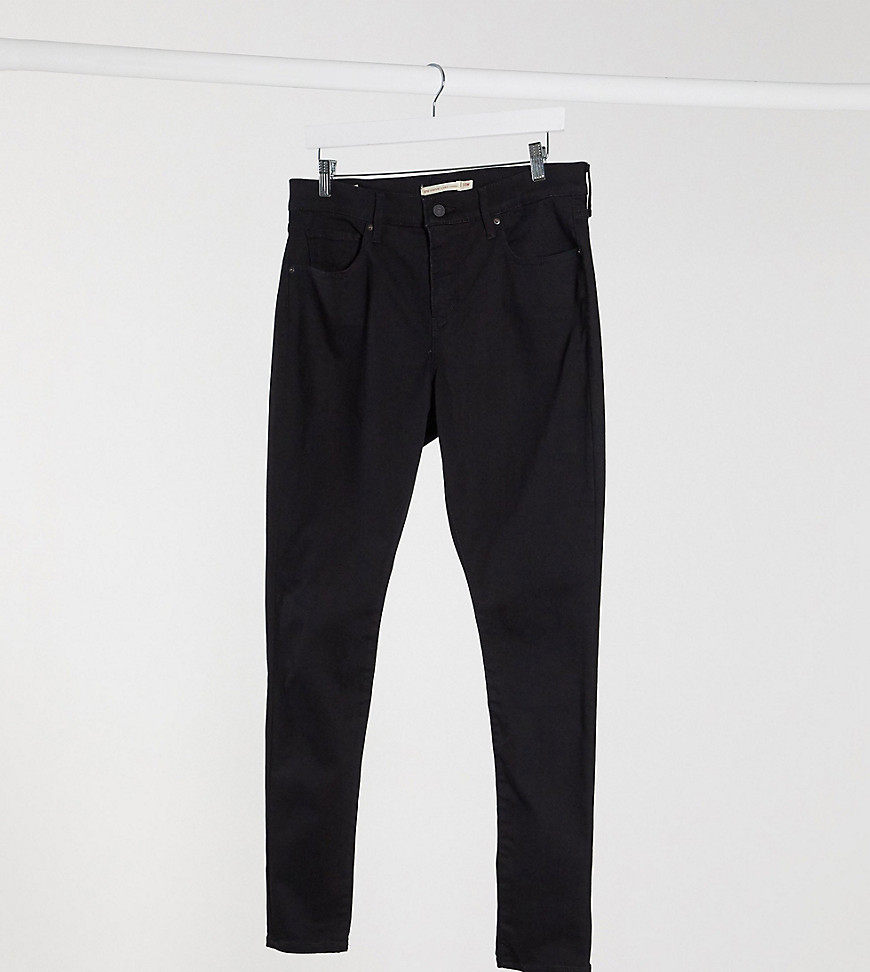 Levi's Plus – 310 – Svarta superskinny jeans med formande effekt