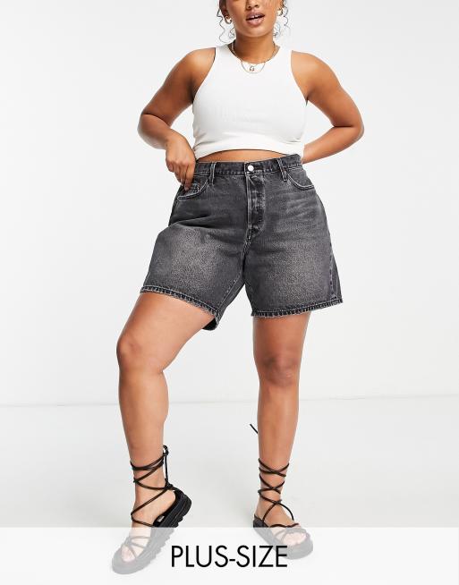 Levi's Plus 501 90's shorts in black | ASOS