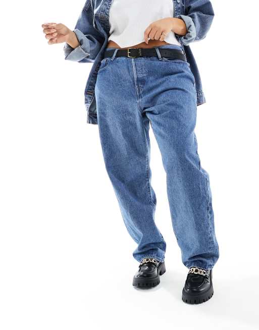Levi's Plus - 501 - Jeans in lichte wassing blauw, 2 van 5