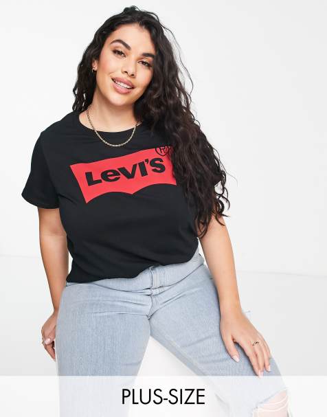 Levi's Plus 70's high straight in light wash - view 1