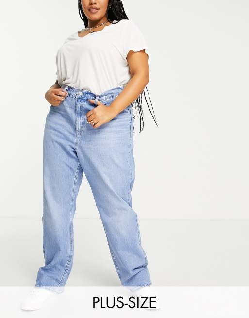 Levi's plus 70's high straight leg jeans in blue wash | ASOS