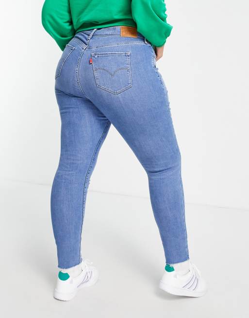 721 High Rise Skinny Jeans (plus Size) - Blue