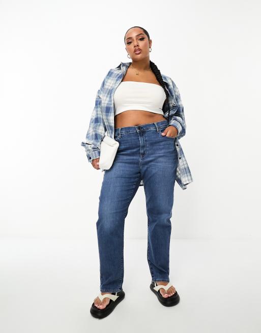 Levi's Plus - 724 - Rechte jeans in donkerblauw
