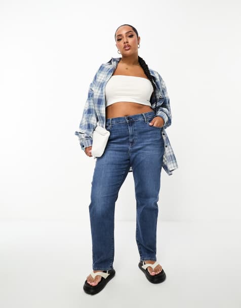 Levi's Plus – 724 – Straight Jeans in Dunkelblau - view 1