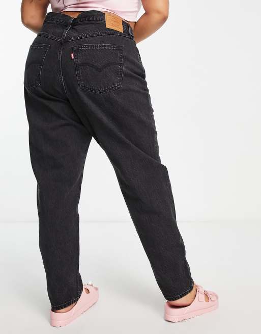 levis black boyfriend/mom jeans  Mom jeans, Black boyfriend jeans