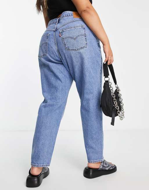 Levi's High-Waisted Mom Jeans In Indigo