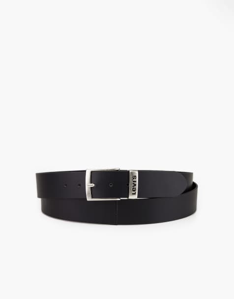 Levi's Plus - Ashland - Leren riem van 40mm in zwart - view 1