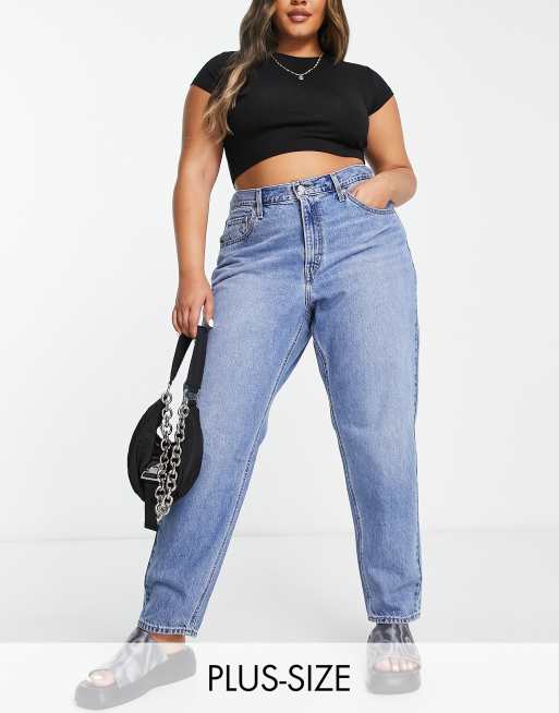 Levi's Plus – Blå mom jeans i 80-talsstil 