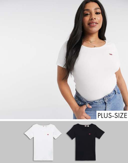 Levi's Plus - Confezione da 2 T-shirt multicolore - Esclusiva online