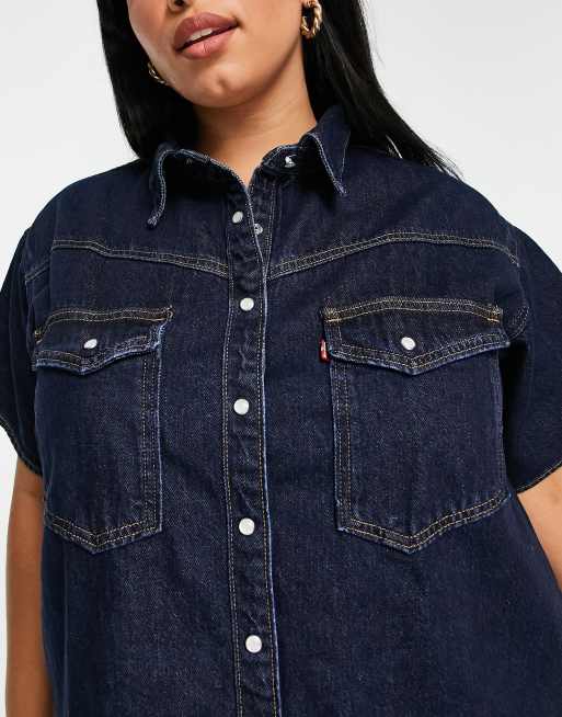 elowen denim mini dress Elowen Denim Mini Dress
