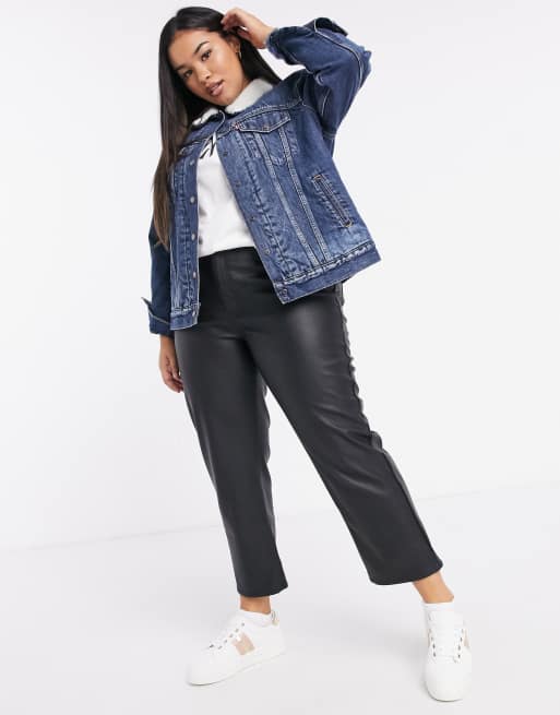 Sherpa Trucker Jacket (Plus Size)