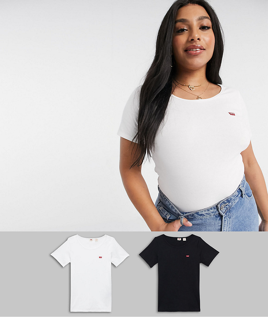 Levi's Plus - Exclusief online - Set van 2 T-shirts in meerdere kleuren-Multi