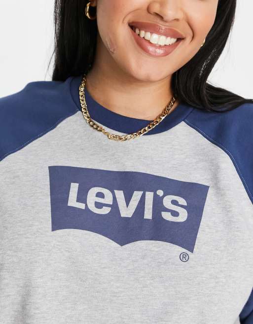 Felpa levi's blu bianca rossa hot sale