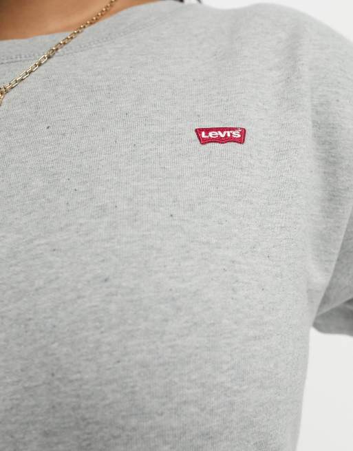 Levi's Plus - Grå sweatshirt med rund hals, 3 af 4