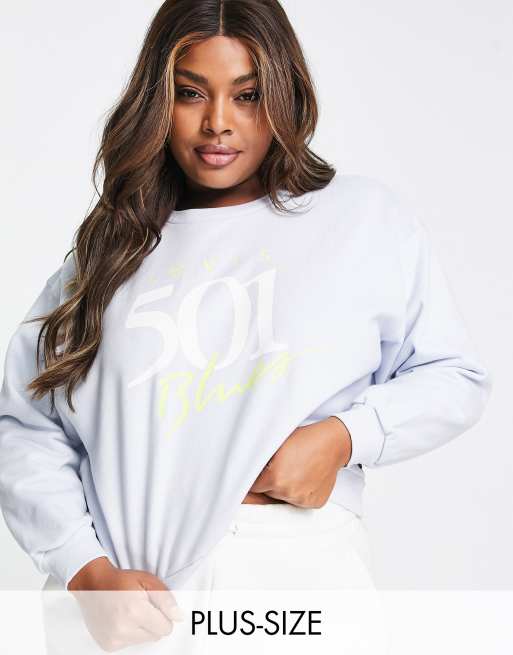 Light blue deals sweatshirt vintage