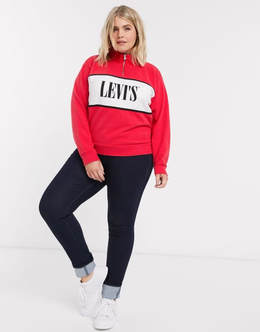 Levi's red outlet sweatshirt womens