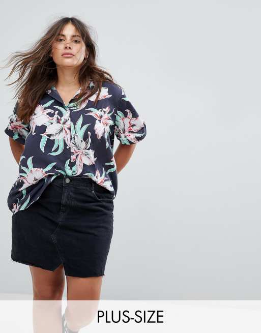 Hawaiian blouses 2025 plus size