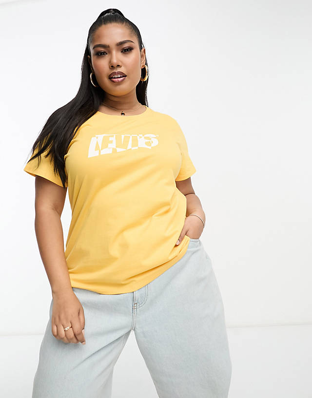 Levi's - plus logo t-shirt in yellow