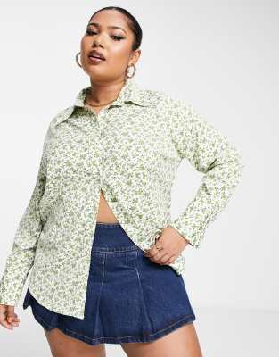 Levi's Levi's Plus long sleeve blouse in floral-Multi