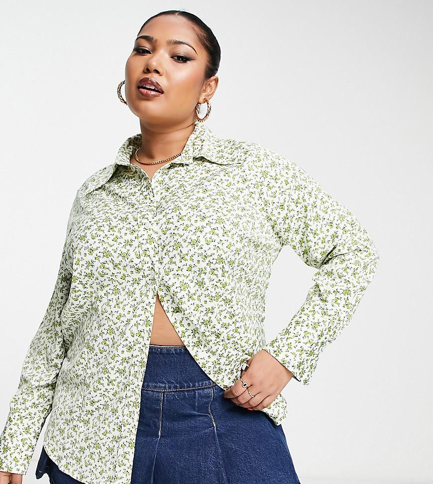 Levi's Plus long sleeve blouse in floral-Multi