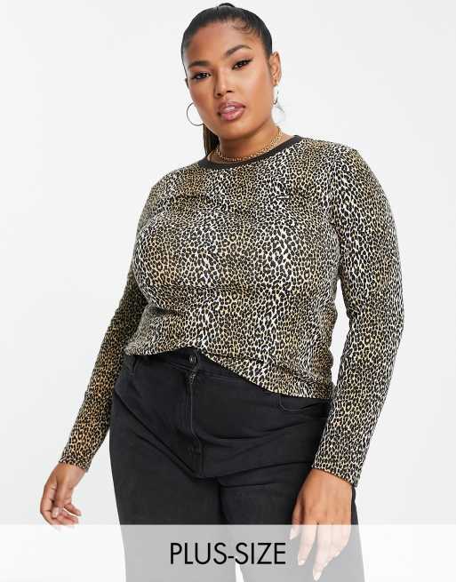 Levi's Plus long sleeved baby t-shirt in leopard print | ASOS