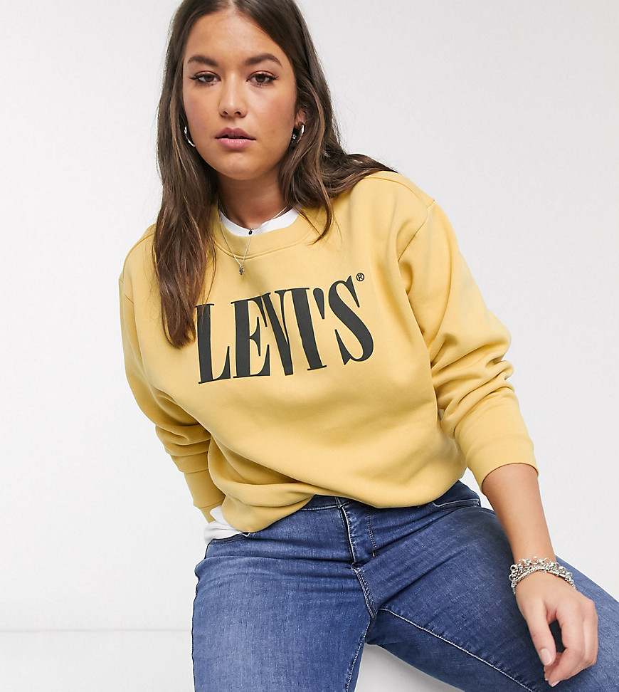 Levi's Plus - Madison - Sweatshirt met jaren 90 logo-Geel