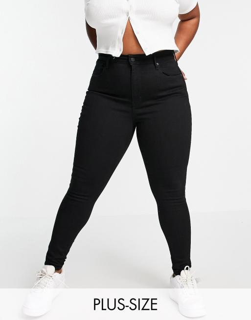 Levi's Plus - Mile - Jean à taille haute - Noir