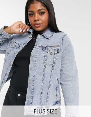 levi's plus size trucker denim jacket