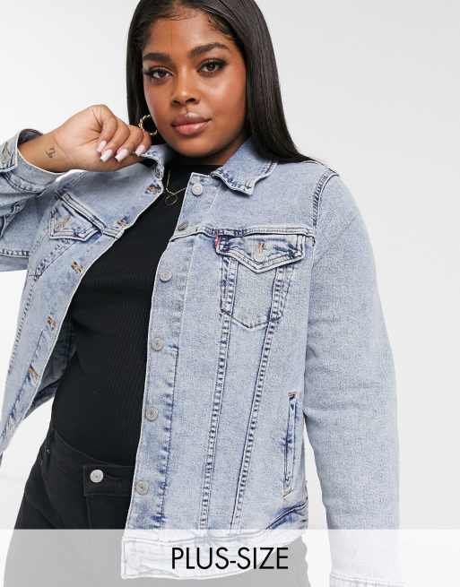 Levi denim jacket womens plus size new arrivals