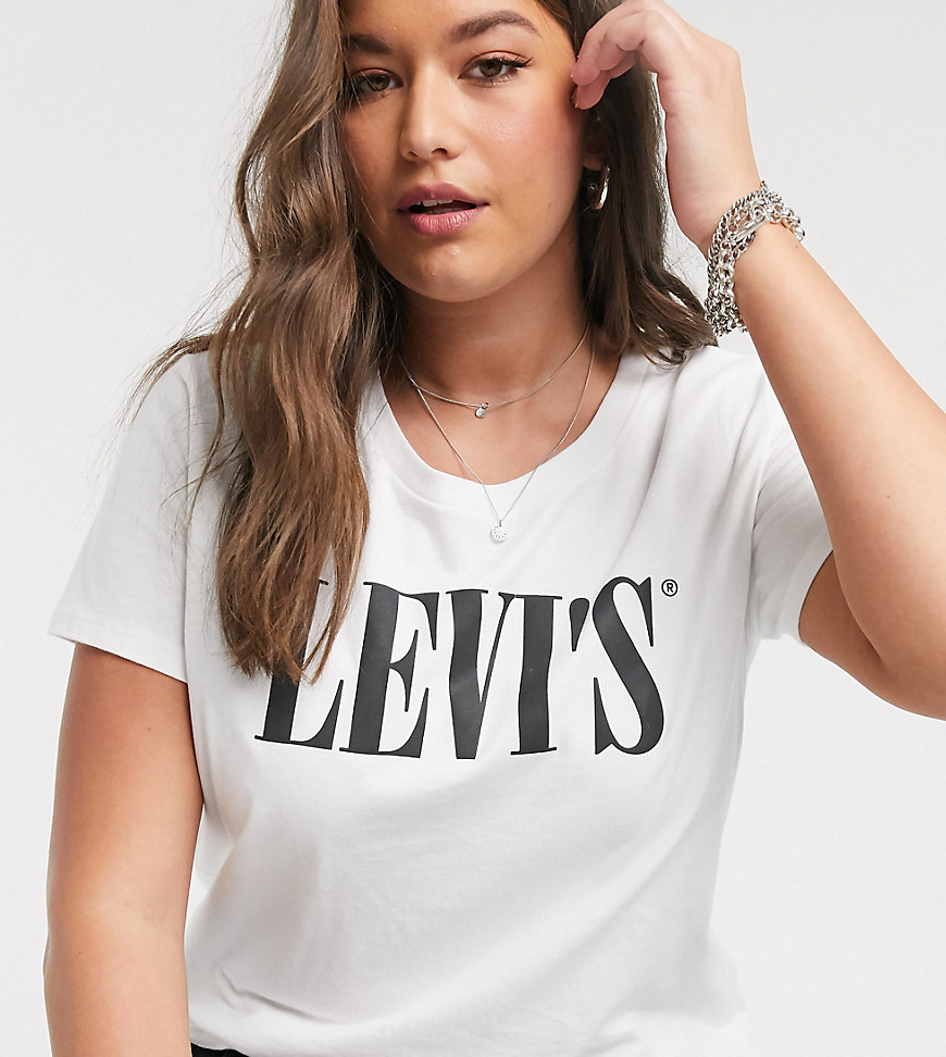 Levi's Plus - Perfect T-shirt met jaren 90 logo-Wit