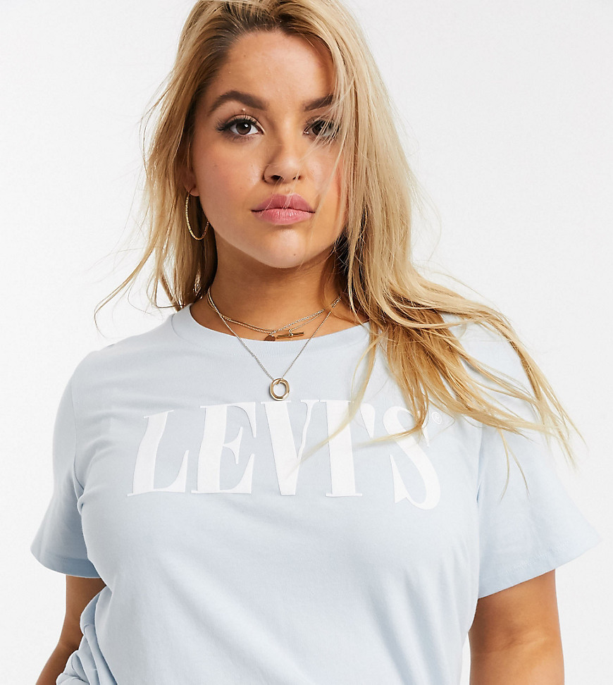 Levi's Plus - Perfect T-shirt met logo-Blauw