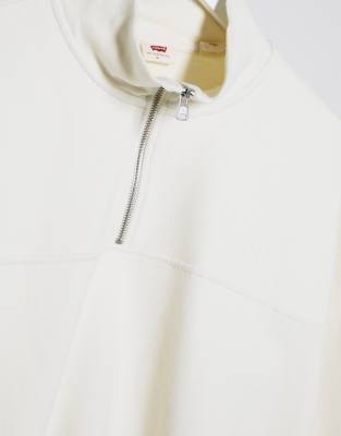 cream quarter zip