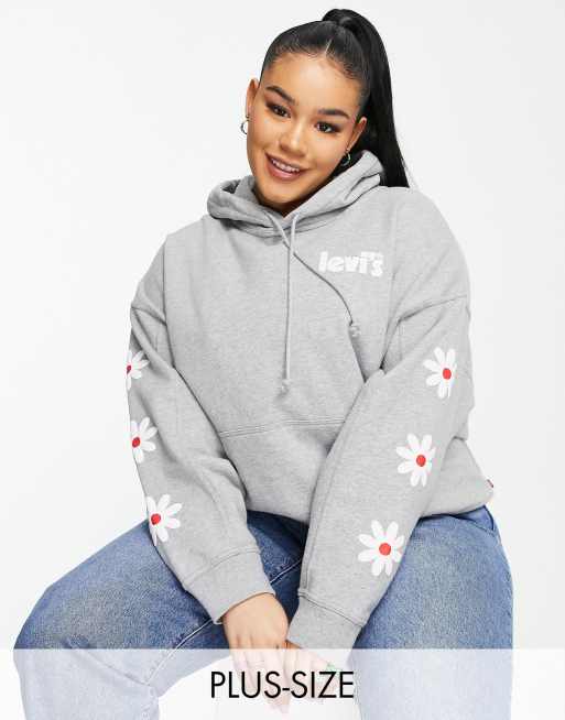 Levi's grey women's on sale sweatshirt