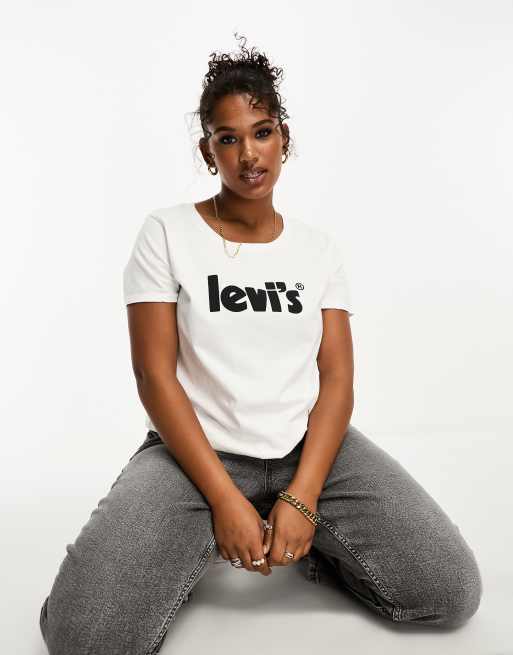 Levis grey clearance t shirt women's