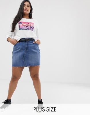 levis plus denim skirt