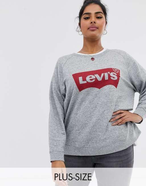 Plus size best sale levi's sweatshirt