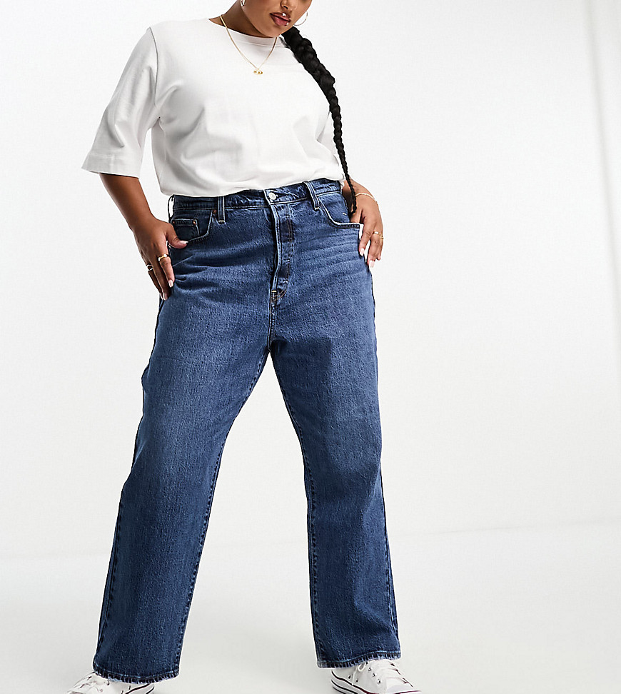 Jeans by Levi%27s Everyday is a denim day Straight fit High rise Belt loops Five pockets