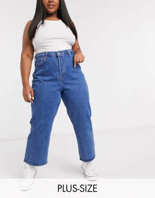 ribcage straight ankle jeans plus size