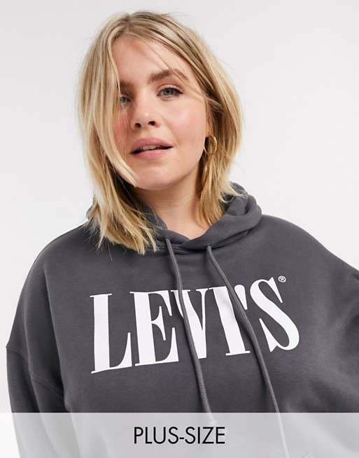Levi's Plus serif logo hoodie