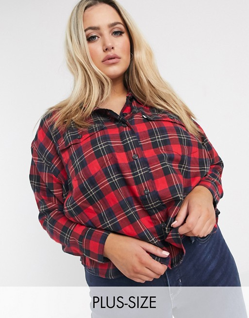 Levi's Plus shirt in red check