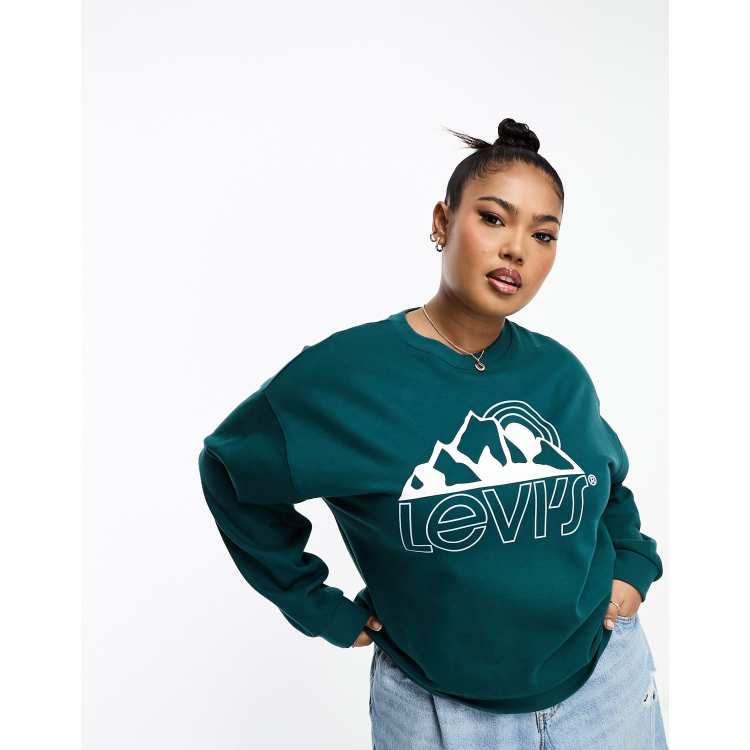 Levis green sweatshirt best sale