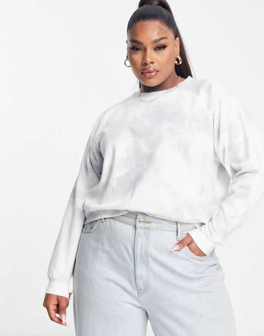 Levi's Plus – Sweatshirt mit Batikmuster in Blau