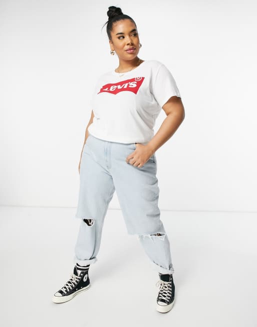 Plus size levi clearance t shirt