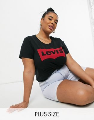 plus size red tops uk