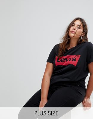 black plus size levi's