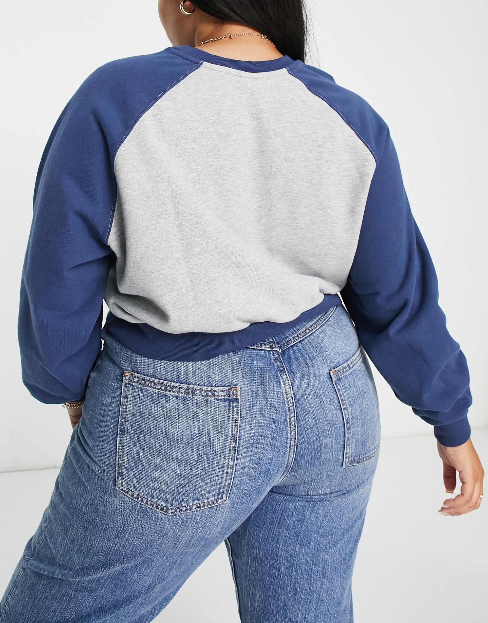 Levi's Plus vintage sweatshirt in grey and blue view 4
