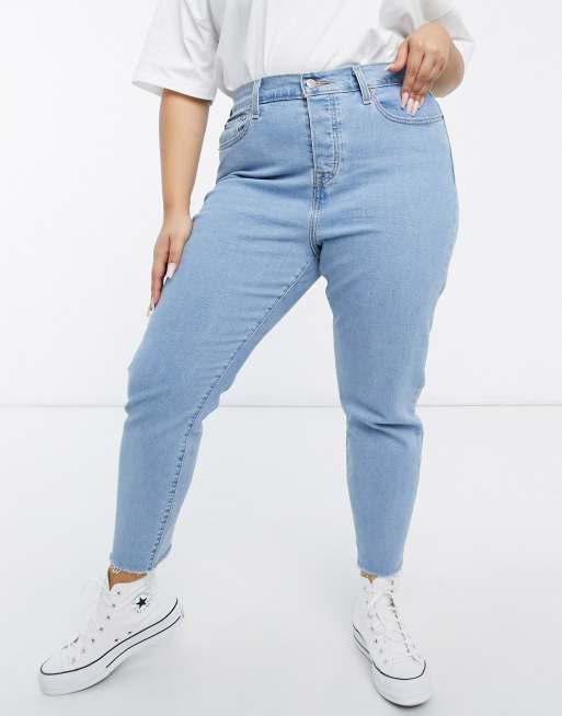 Levi s Plus wedgie skinny jeans in light blue