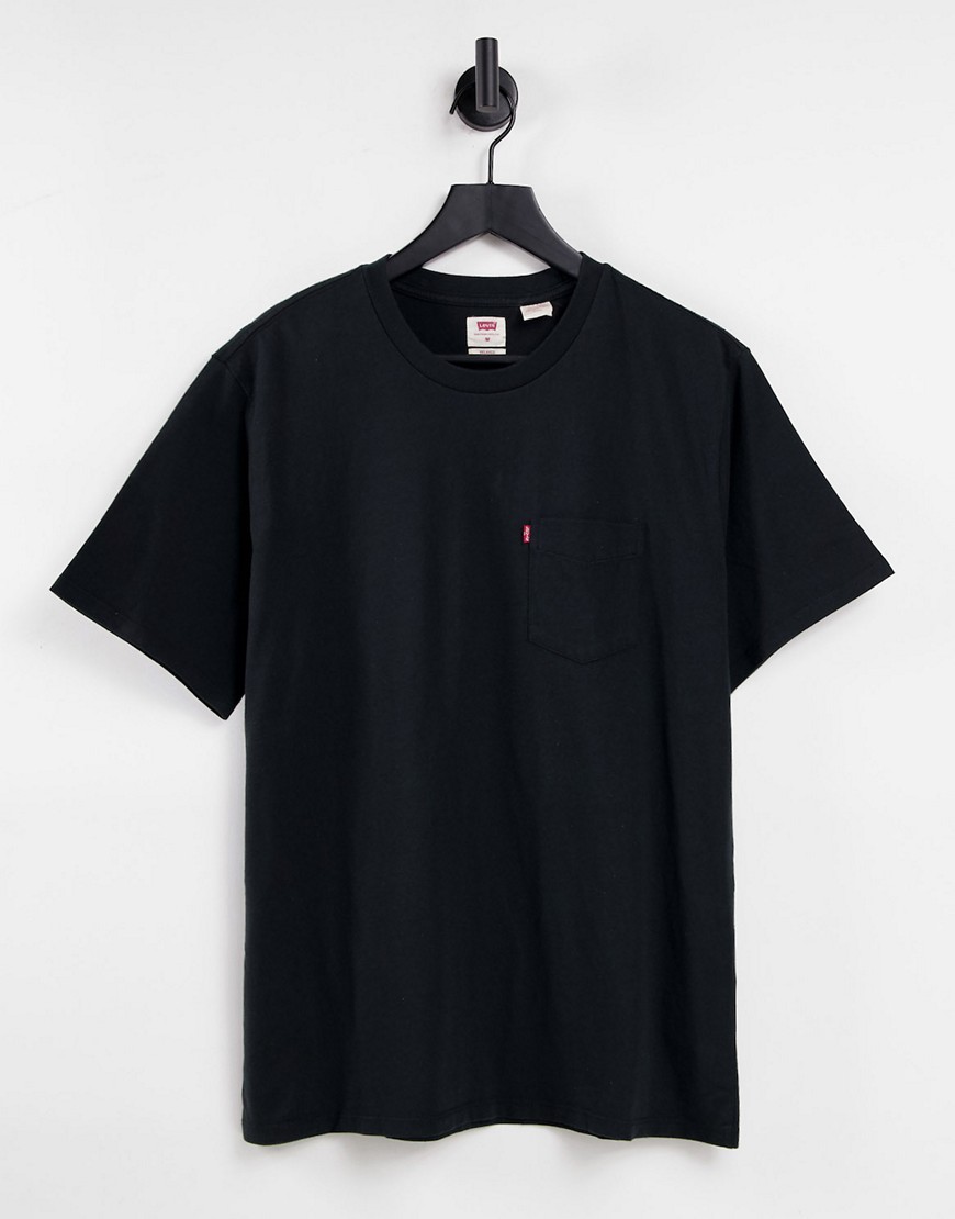 Levi's pocket t-shirt in mineral black
