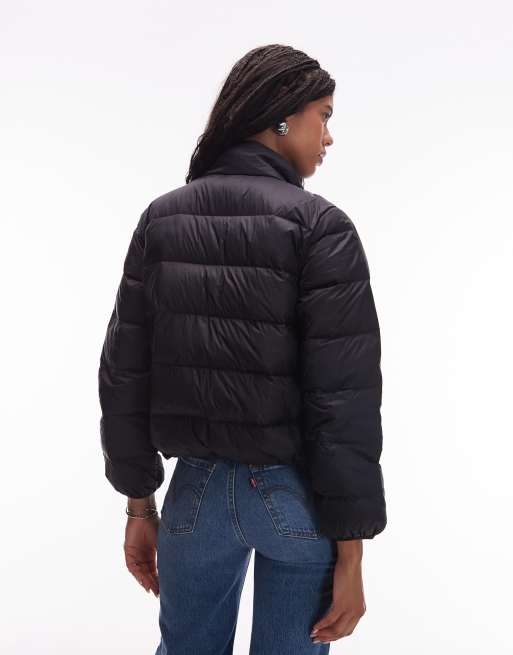 Levi's – Polly – Svart, packningsbar pufferjacka, 3 av 4